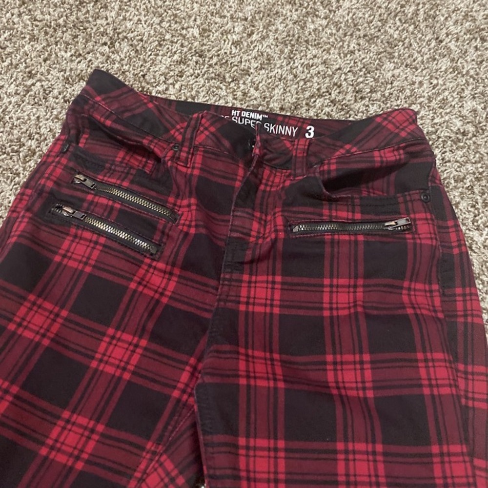 a976-A4~ HT Denim, Hot Topic~Size 3 Woman Bottoms, 26 Inch Waist~Womens~Pants - Picture 5 of 14